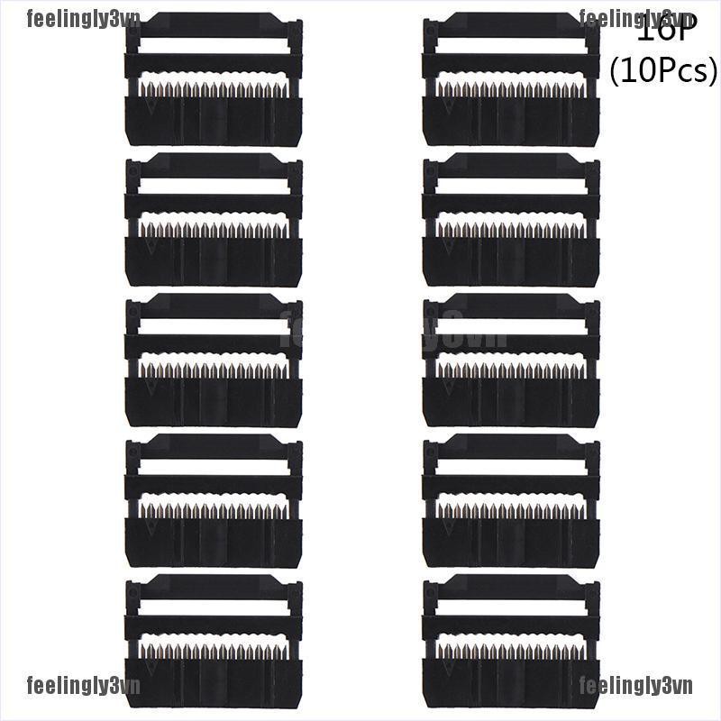 Set 10 Dây Cáp 2.54mm IDC 6 / 8 / 10 / 12 / 14-50 - 50-Pin Chuyên Dụng