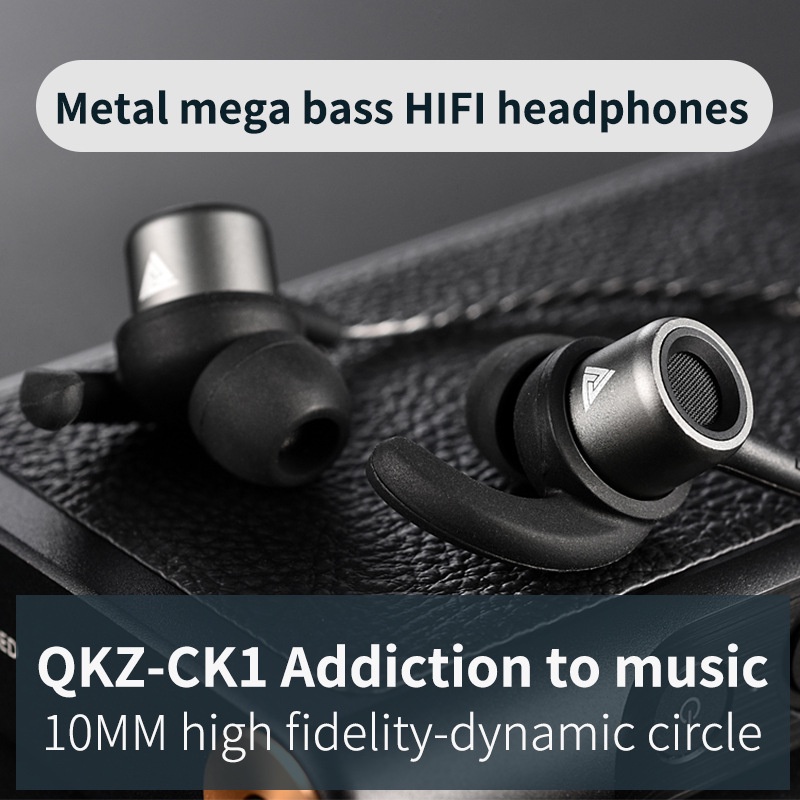 Tai Nghe Nhét Tai Có Dây QKZ CK1 Cao Cấp Âm Thanh Super Bass Chống Ồn Tương Thích Các Dòng Điện Thoại Và PC