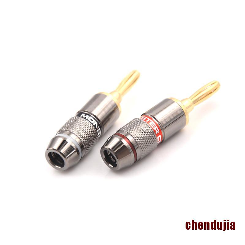 Set 4 Đầu Cắm Bắp Chuối Mạ Vàng Bfa 4mm | BigBuy360 - bigbuy360.vn