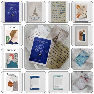 (Link 01) Bìa Decor Hoa Lá, Báo chữ, Trừu tượng Chụp Ảnh, Postcard trang trí 15x20cm