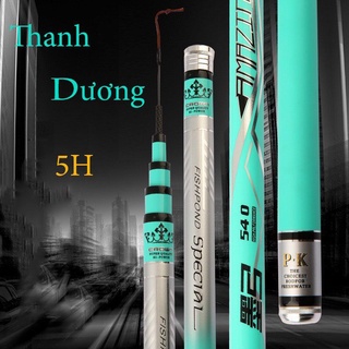 Cần tay thanh dương 5h màu xanh ngọc bích, tặng kèm ngọn phụ