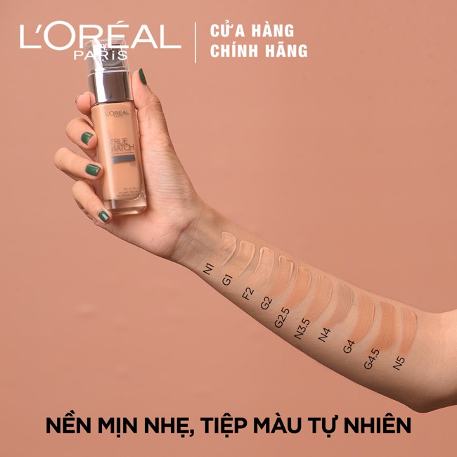 Kem nền mịn da dạng lỏng L'Oreal Paris True Match Liquid Foundation 30ml