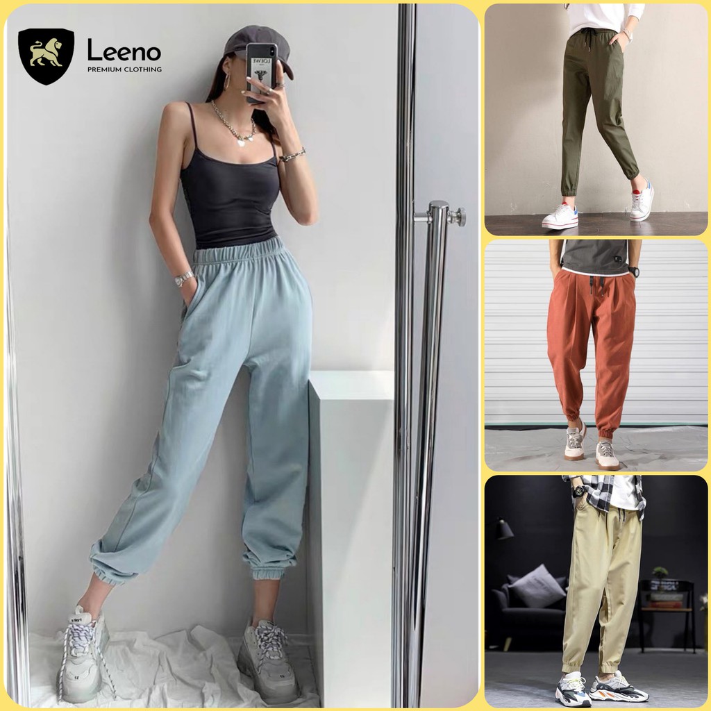 Quần Jogger nam nữ cạp chun bo gấu SIMPLE Ulzzang LEENO