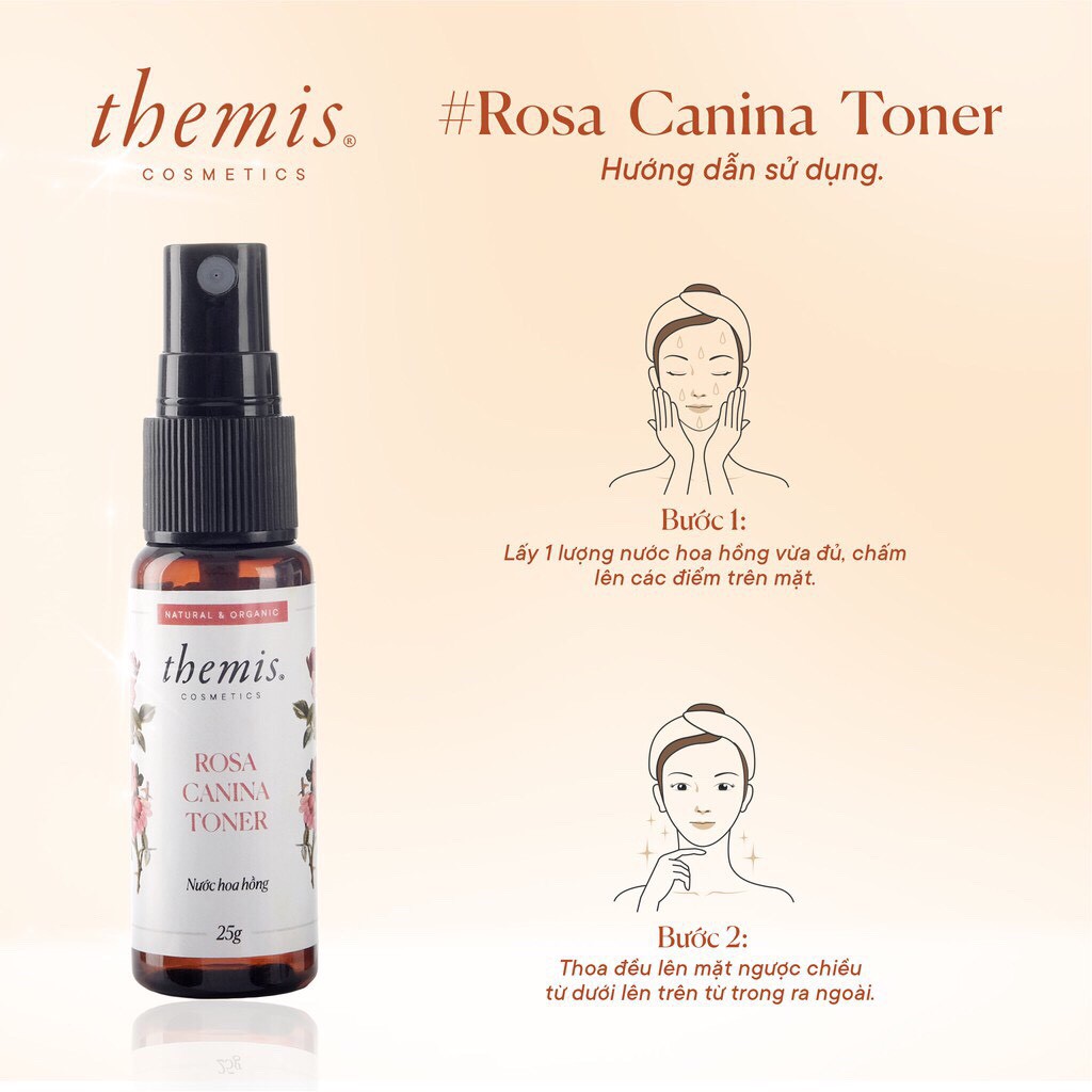 Nước hoa hồng dưỡng da Themis - 25ml