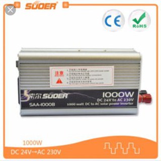 Bộ đổi điện 1000w 24V Sang 220V . SUOER SAA - 1000B
