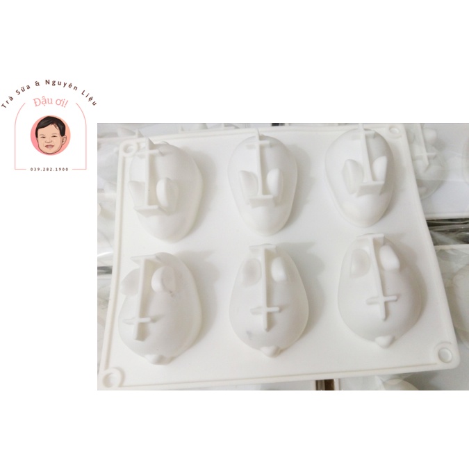 Khuôn Silicon 6 chú thỏ