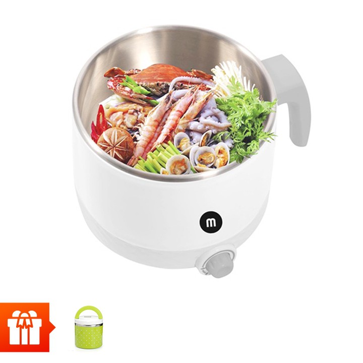 MISHIO-Ca Nấu Đa Năng Mishio MK214 công suất 600W, bảo hành 18 tháng, inox 304