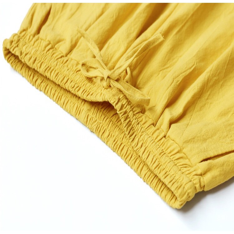 [Bigsize M-3XL Quần baggy nữ size lớn vải cực đẹp mát mềm - chất đũi 4BASIC