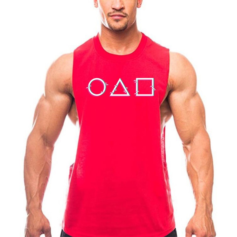 Áo thun ba lỗ in hình phong cách Hàn Quốc cho nam