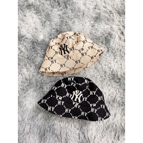 Nón tròn NY , Mũ N88, N89 MLB MONOGRAM BUCKET HAT & BALL CAP Made in Vietnam full tag