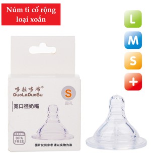 Núm ti siêu mềm cổ rộng dạng xoắn M/L