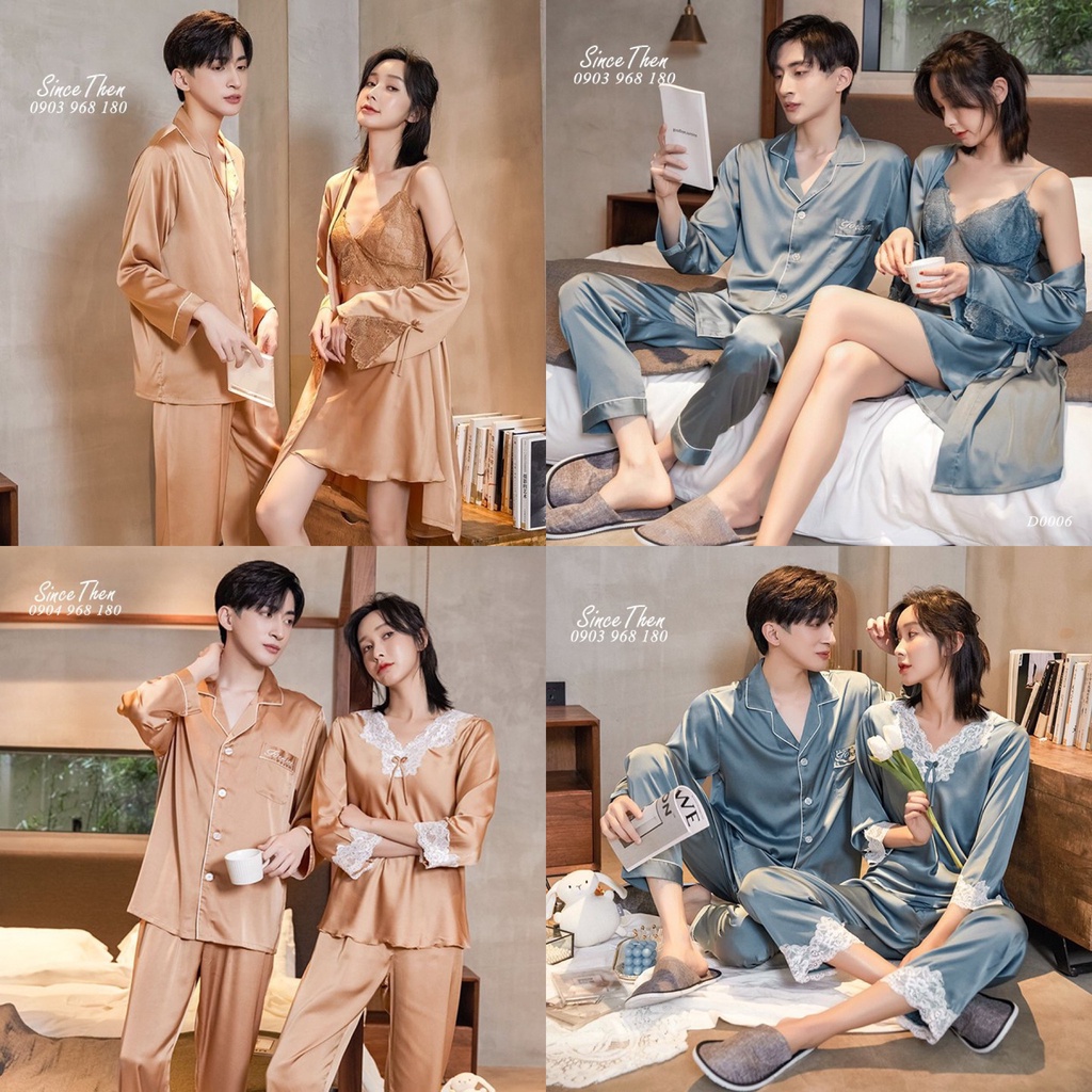 BST Đồ ngủ đôi nhiều mẫu lụa cát cao cấp - Since Then