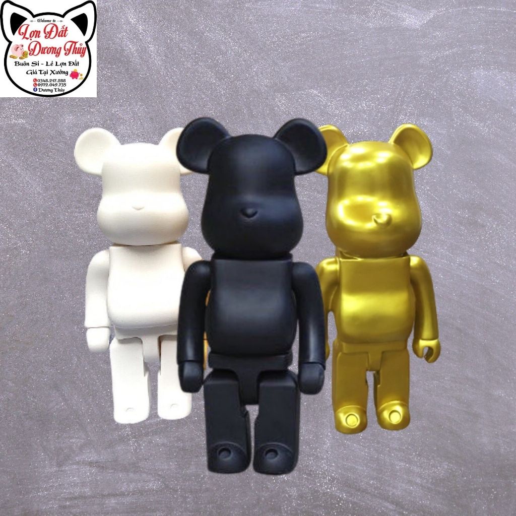 [Kèm ảnh thật, video] Gấu BearBrick / Gấu bạo lực / Tượng gấu trang trí giá rẻ