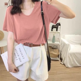 [SẴN] [ẢNH THẬT+VIDEO] Áo Phông Trơn Basic Nhiều Màu Hot Hit OH49