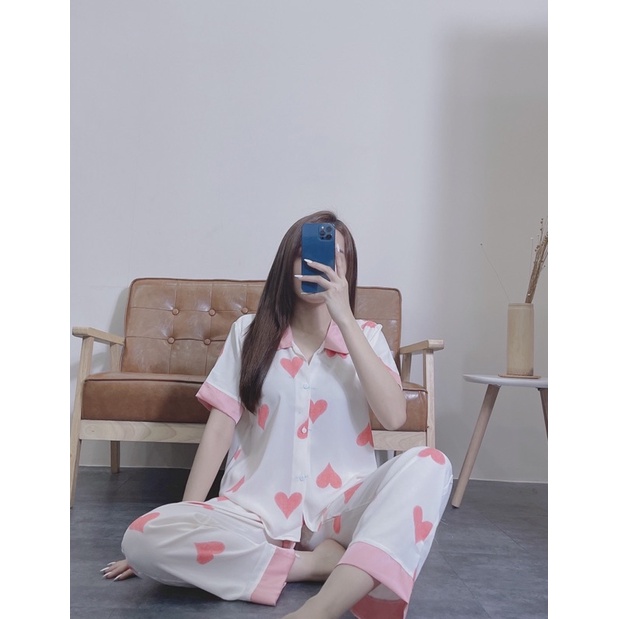 ĐỒ BỘ MẶC NHÀ - PYJAMA TAY NGẮN QUẦN DÀI HỌA TIẾT SANG TRỌNG | BigBuy360 - bigbuy360.vn