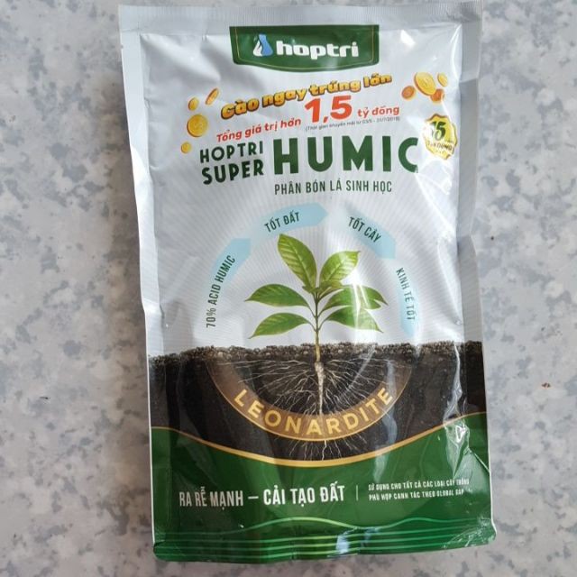 Phân bón Super Humic 1kg/ gói.