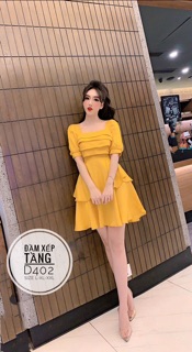Đầm xếp tầng D402