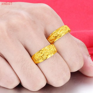 Nhẫn mạ vàng hình rồng phượng hoàng cho cặp đôi