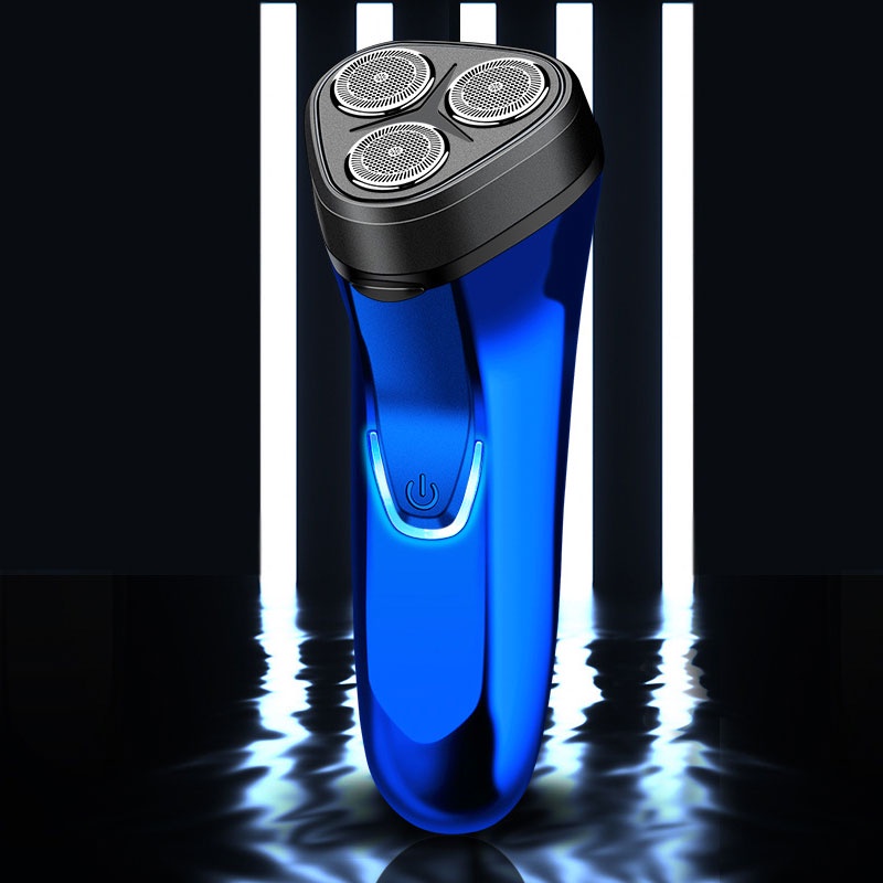Máy cạo râu KAIMEIDI kiểu 3 đầu quay sạc usb tiện lợi có thể tháo rời