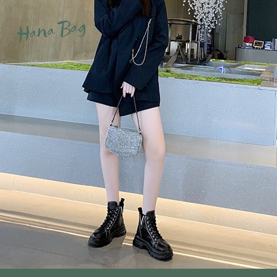 Giày bốt nữ cao cổ Loại 1, có thun 2 bê dễ dàng đi lại có đế cao 3cm | BigBuy360 - bigbuy360.vn