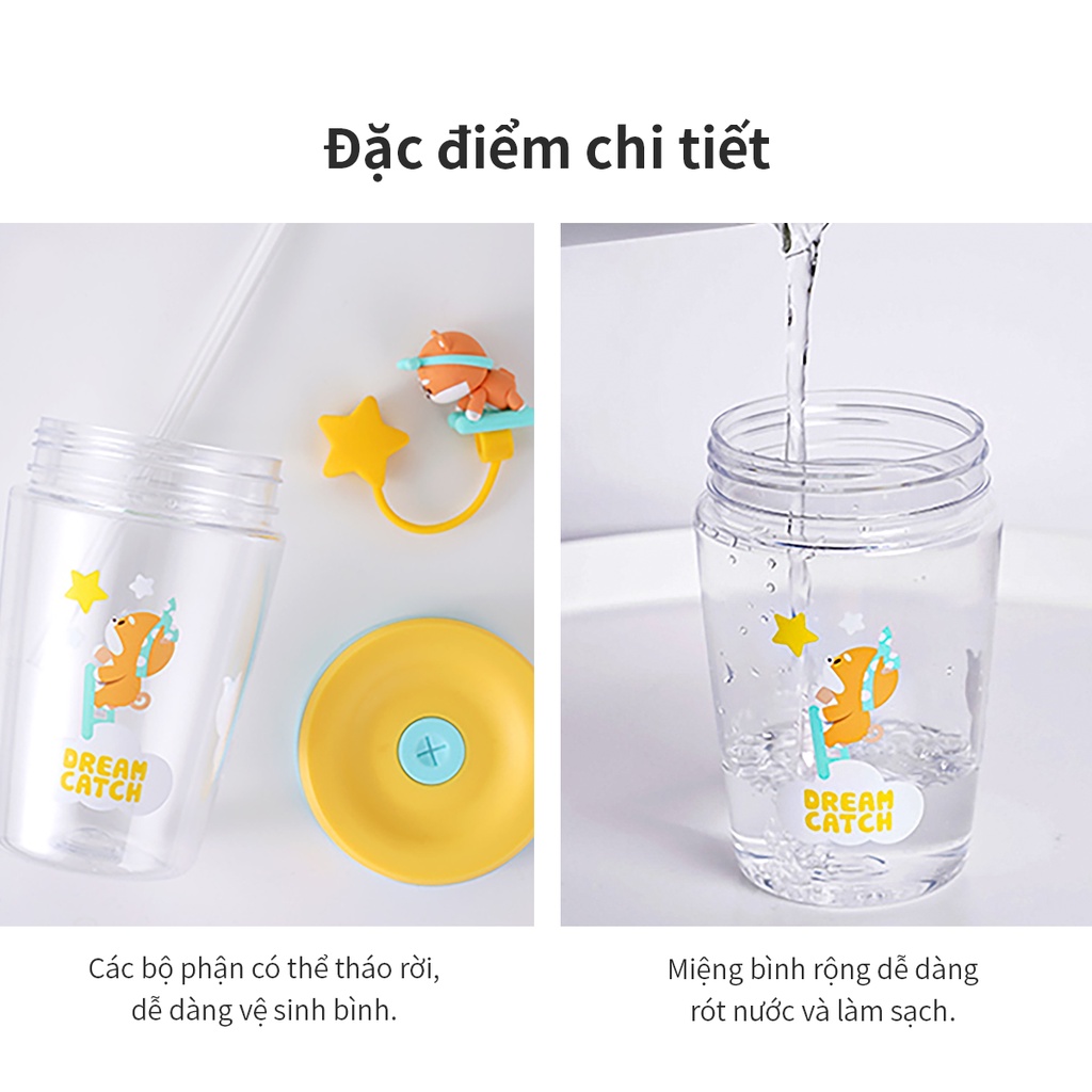 Ly nước nhựa Dream Catcher Lock&amp;Lock Tritan Bottle 520ml - ABF779