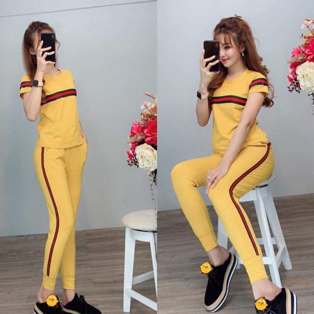 Đồ bộ nữ vải cotton Thiêu sọc áo quần mềm mại thoáng mát không xù không chùn | BigBuy360 - bigbuy360.vn