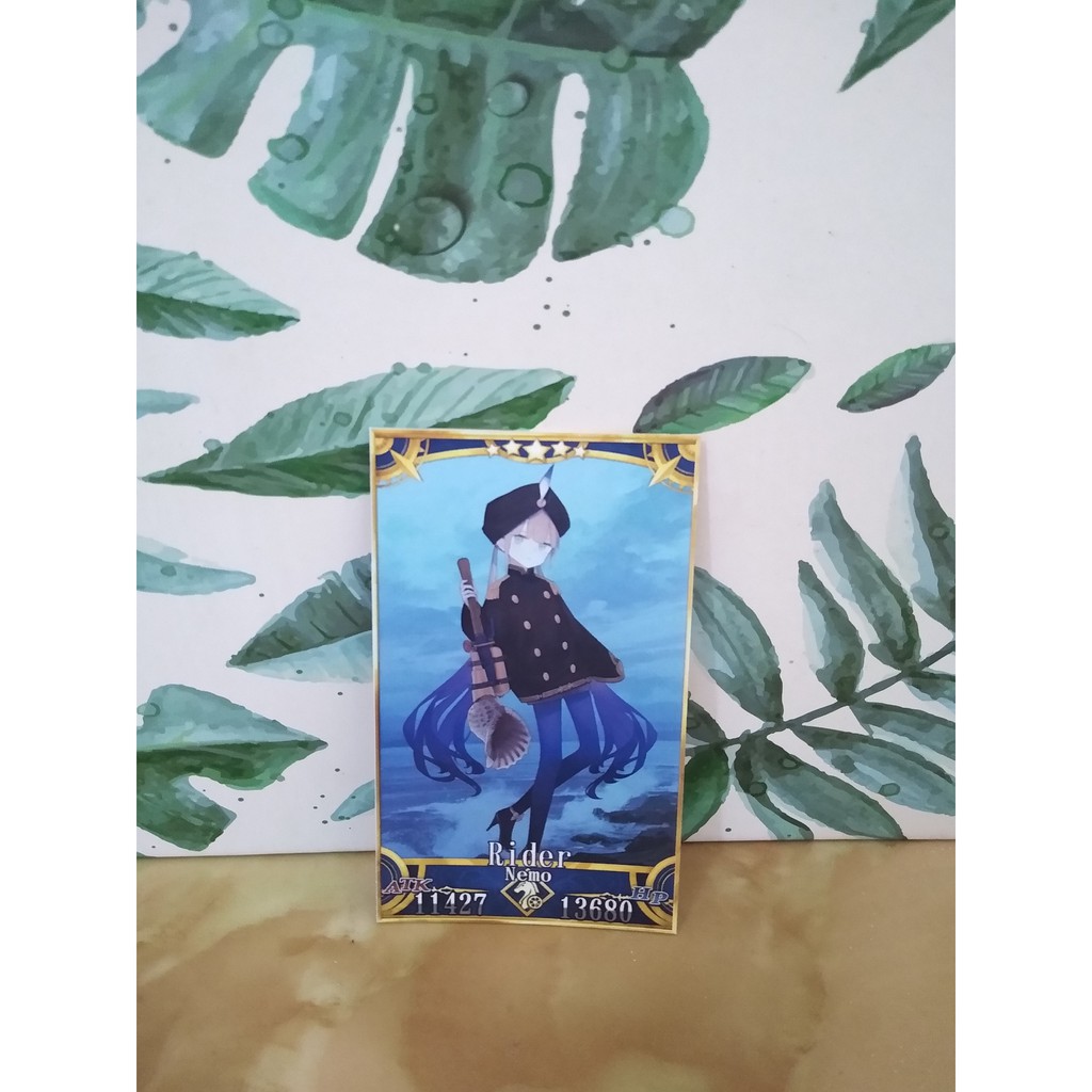 Thẻ bài custom card bánh xốp anime Fate/Grand Order FGO để sưu tầm tự chọn Nemo