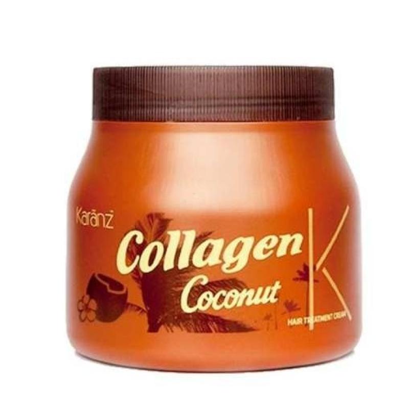 Hấp tóc kem ủ tóc Collagen Karanz dừa lùn màu nâu1000ml dưỡng chất Collagen giúp phục hồi và tái tạo tóc khỏe