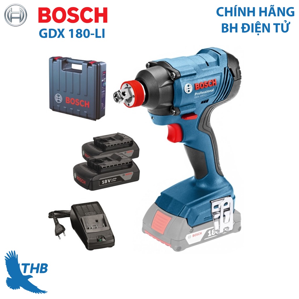 Máy bắt ốc vít dùng pin Bosch GDX 180-LI dùng pin 18V
