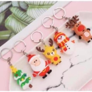 Combo quà tặng móc khoá Noel cao su đặc HGNTD
