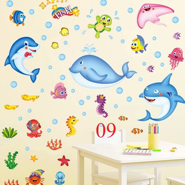 COMB0 4 mẫu Decal dán tường trang trí phòng cho bé | BigBuy360 - bigbuy360.vn