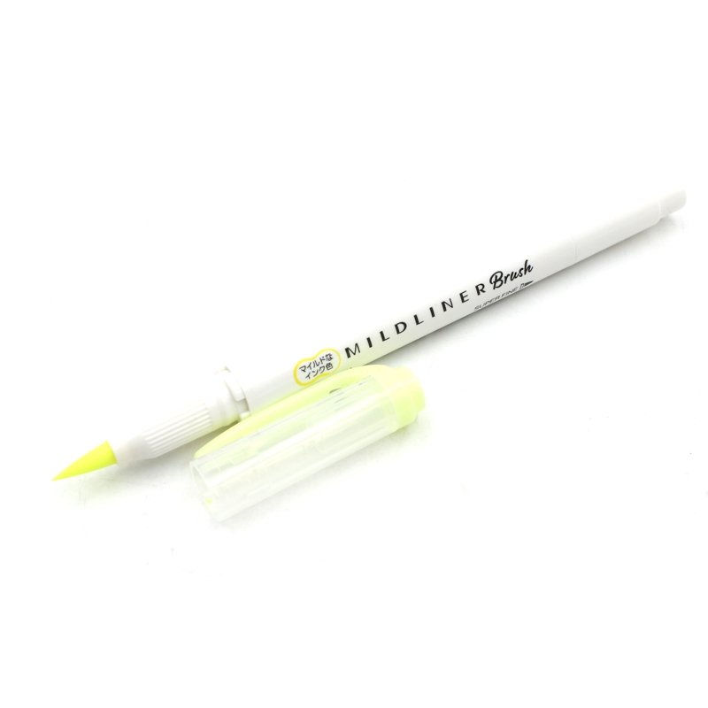 Viết Cọ Nhật Mildliner - Zebra WFT8-MY - Màu Vàng - Zebra