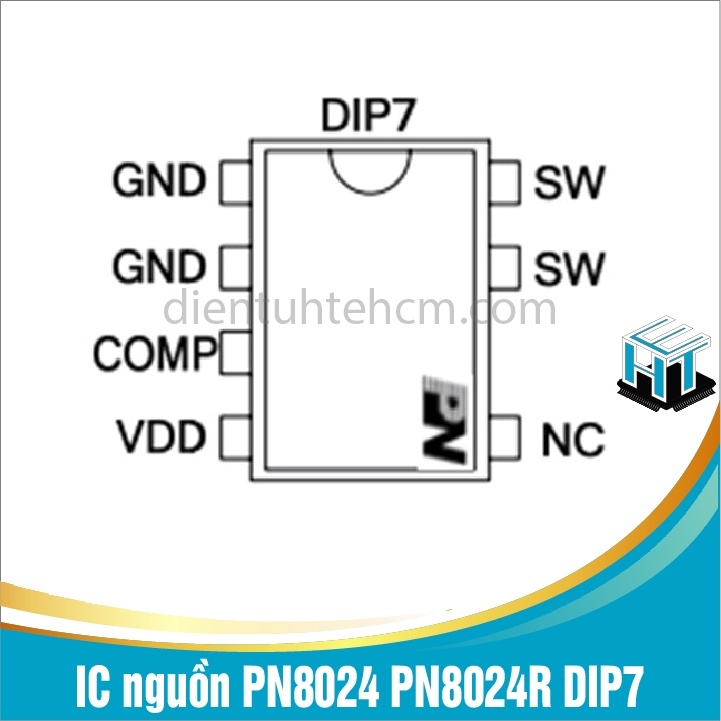 IC nguồn PN8024 PN8024R DIP7