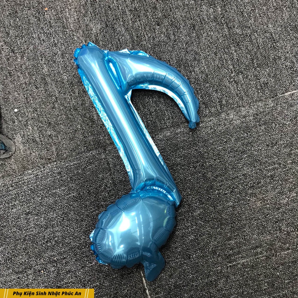 Bóng kiếng nhôm nốt nhạc đơn 36cm trang trí sinh nhật HPBD