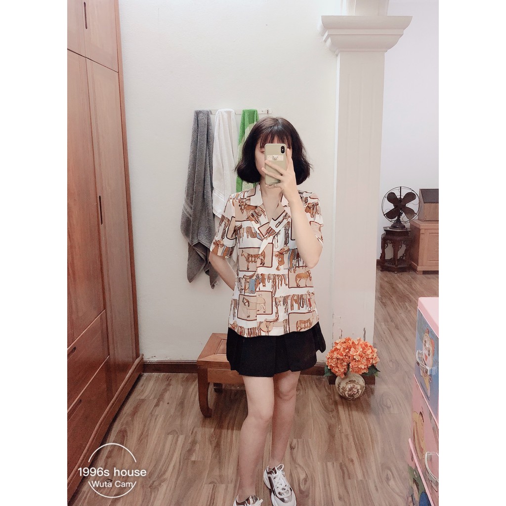 (1 ĐỔI 1) Áo cổ vest 2 hàng cúc