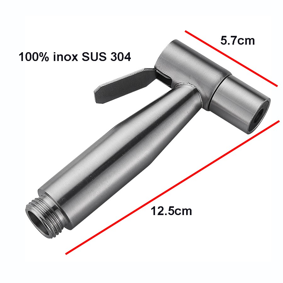 Đầu vòi xịt vệ sinh, Vòi bồn cầu toilet iNOX Thật 100% SUS 304 Hàng xịn B12