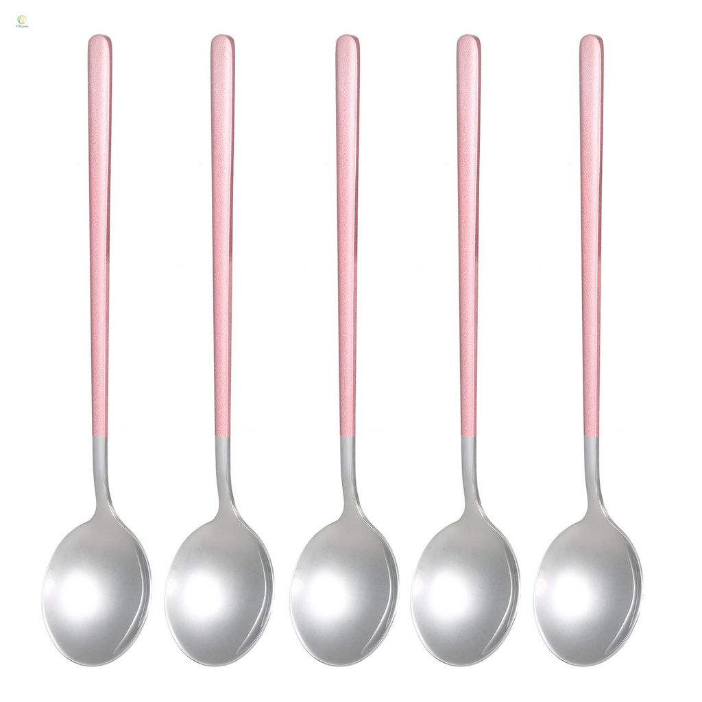 5 Pack Stainless Steel Spoon Food Grade Durable Metal Spoons Tablespoon Dinner Spoon Mirror Finish Dishwasher Safe Teaspoon Dessert Spoons for Home Kitchen Restaurant 7.8in