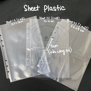 (ĐỌC KĨ MÔ TẢ) Sheet A5 6 còng - Sheet đựng card 6 lỗ binder A5