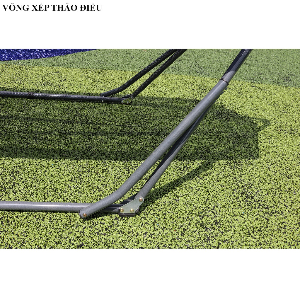 Khung võng xếp tay cong sơn tĩnh điện phi 27 hàng cao cấp thương hiệu Võng Xếp Thảo Điều