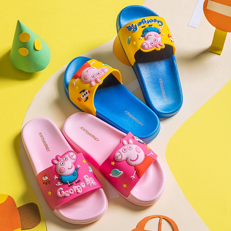 Dép Sandal Đế Mềm Chống Trượt Thoáng Khí In Hình Heo Peppa GP2 Thời Trang Mùa Hè Cho Bé