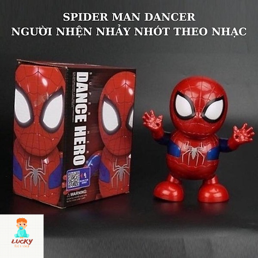 Đồ chơi trẻ em , Đồ chơi thông minh robot người nhện dance hero nhảy múa vui nhộn có nhạc cực kì dễ thương