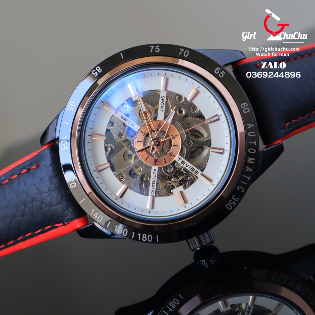 Đồng hồ nam Tevise máy cơ tự động giá sinh viên với thiết kế cực ấn tượng, phong cách trẻ trung đẳng cấp