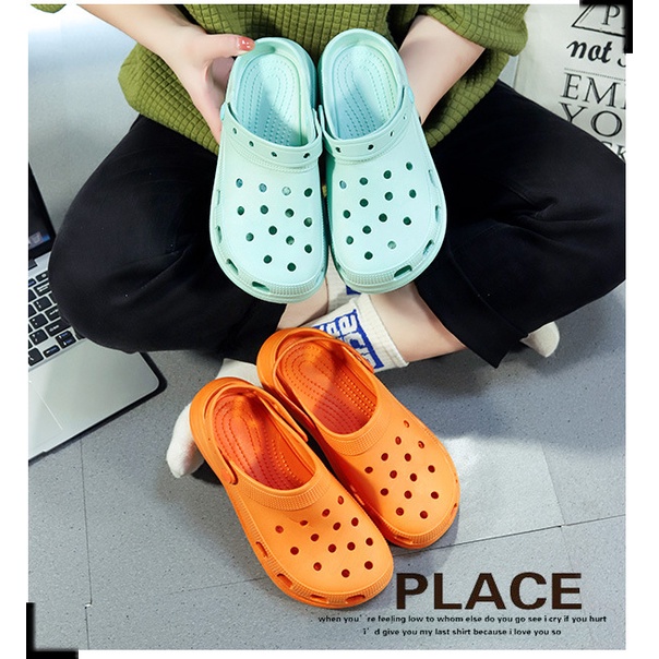Dép Crocs Loại 1.1 Tăng Chiều Cao 5,5cm (Tặng Jibbitz Sticker Full Box) - Cross, Dép Sục TN Medical