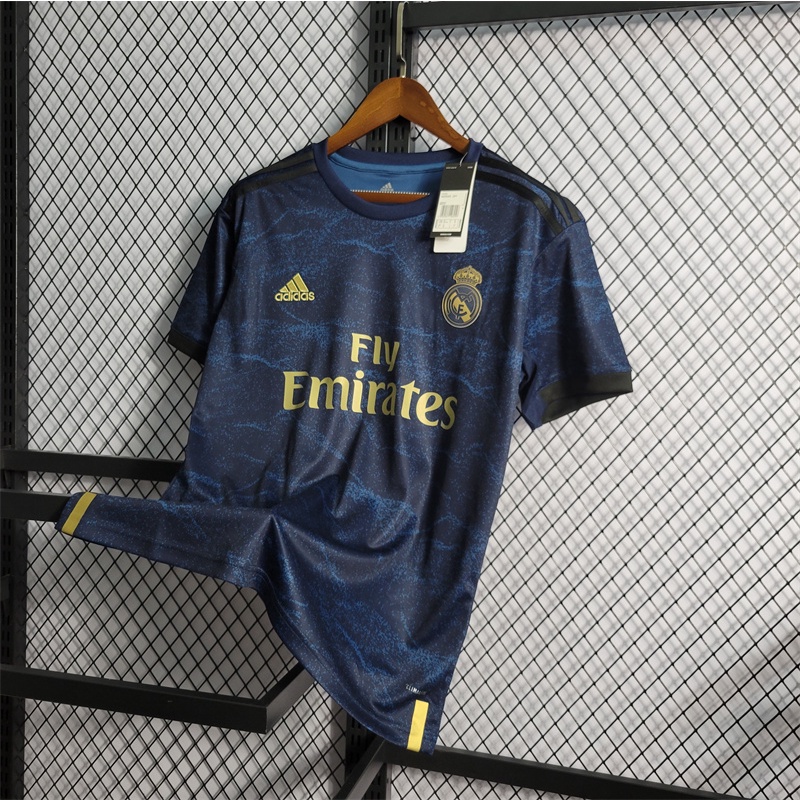 Áo Thun Đá Banh Tay Ngắn In Logo Real Madrid 19-20 Thời Trang Cho Nam