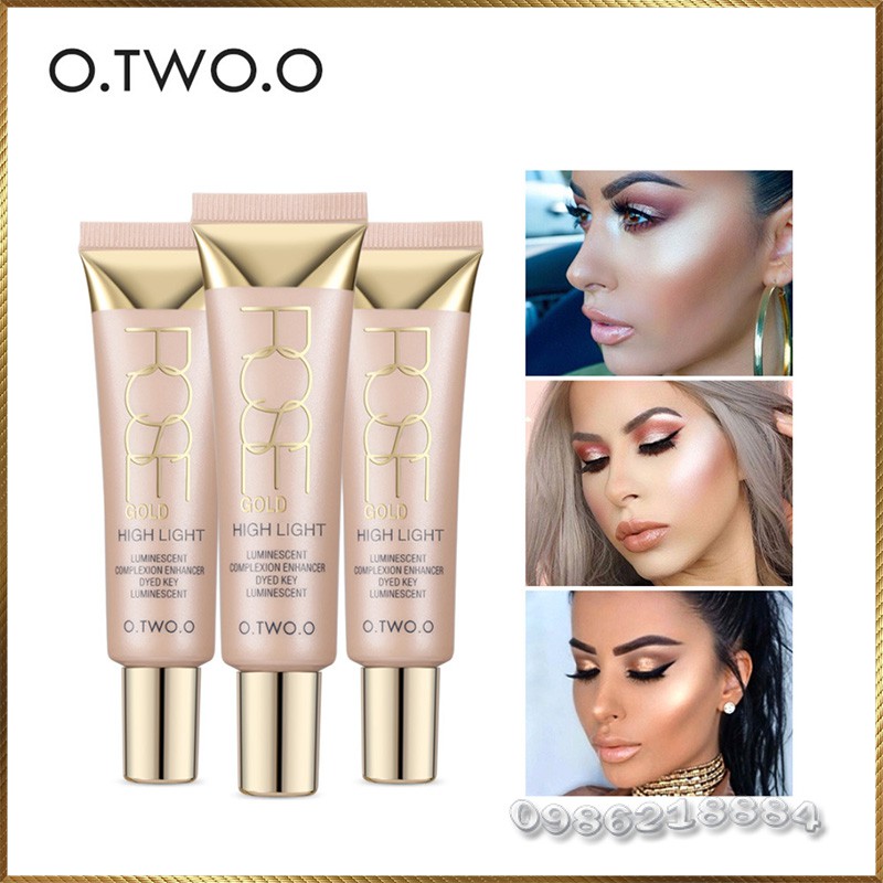 Kem bắt sáng dạng lỏng O.TWO.O HighLight Rose Gold OHR2