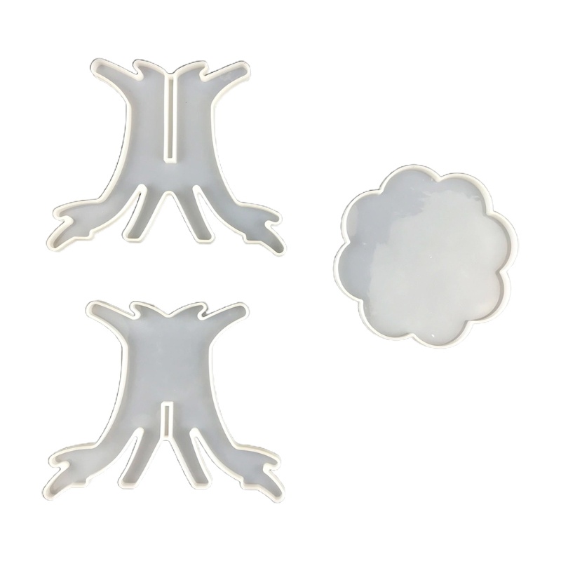 Khuôn Silicone 2 Màu Làm Giá Đỡ Chậu Hoa DIY