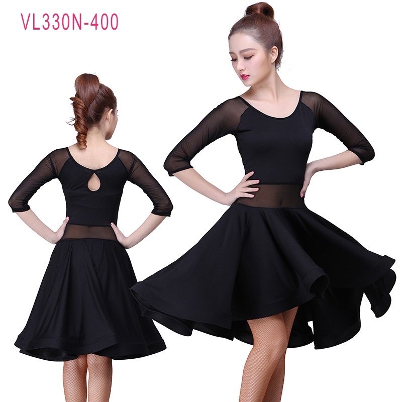 ĐẦM KHIÊU VŨ THUN CO GIÃN TÙNG XOÈ VL330N
