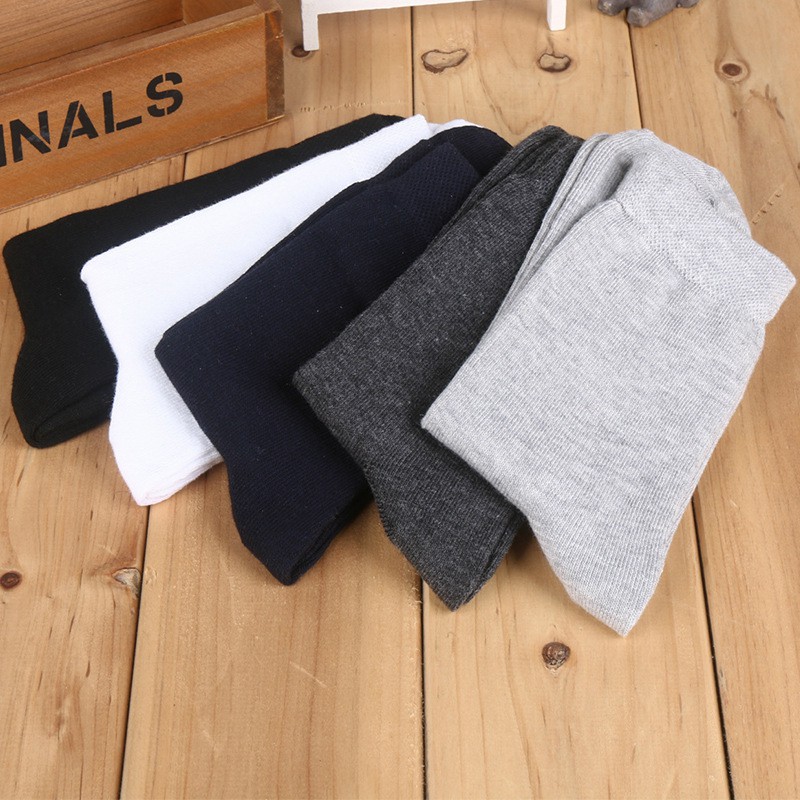 Vớ Cotton Màu Trơn Thời Trang Mùa Hè Cho Nam | BigBuy360 - bigbuy360.vn
