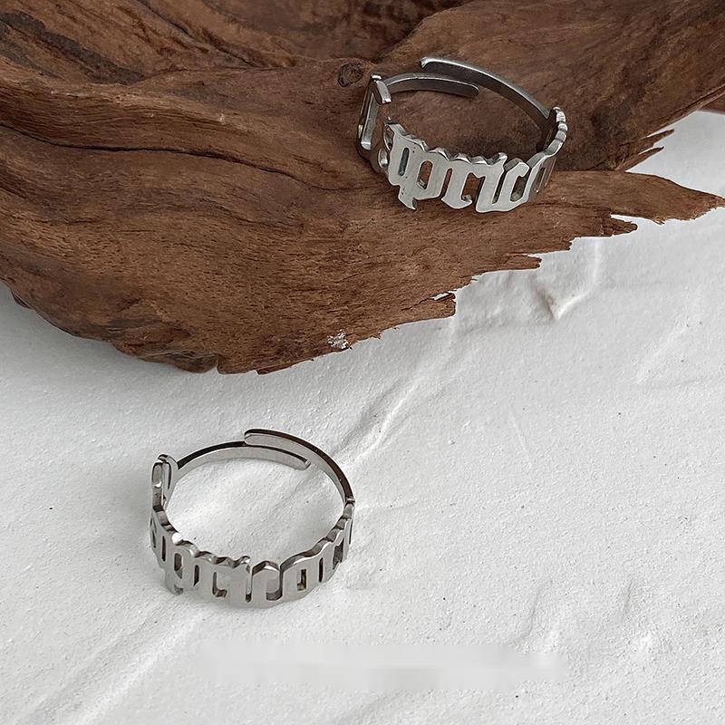 Nhẫn Hở Có Thể Điều Chỉnh Phong Cách Hiphop Đường Phố unisex