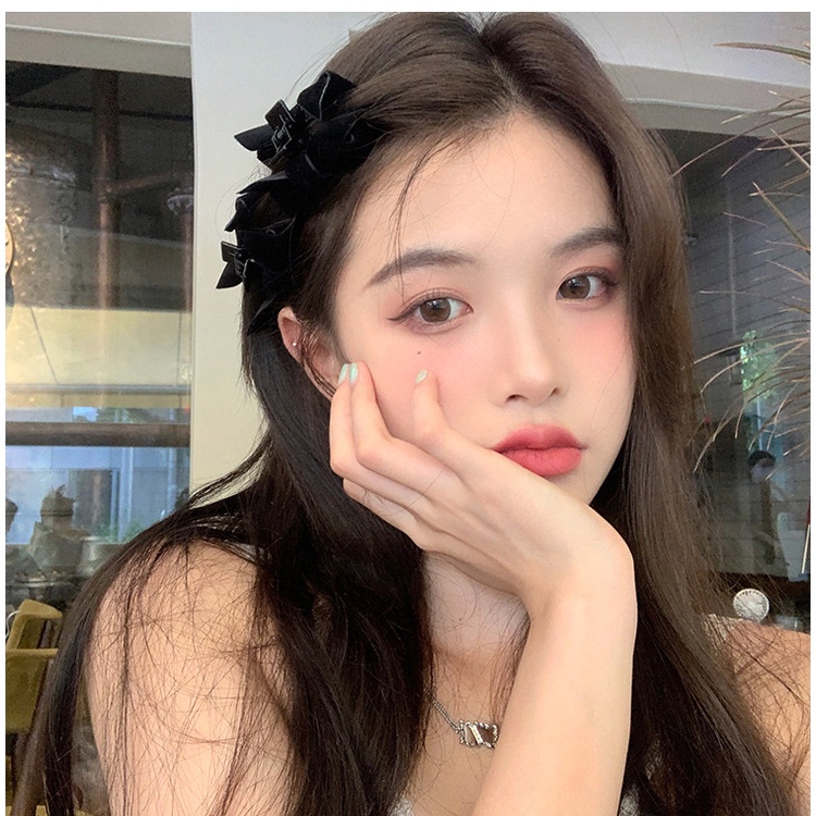 Kẹp Tóc Nơ Nhung Thời Trang Thu Đông 2022